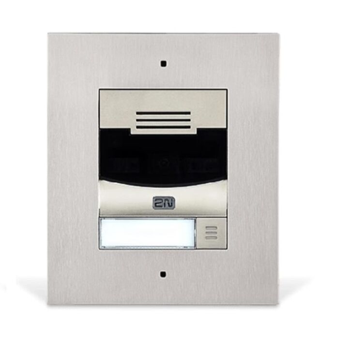 2N® IP Solo with camera, flush mount (includes flush mount frame)