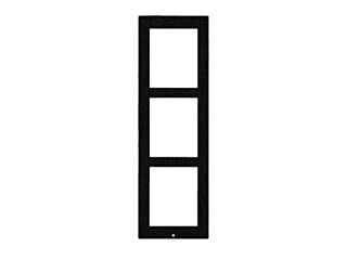 2N® IP Verso - Frame for surface installation, 3 modules - black