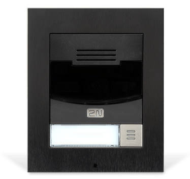 2N® IP Solo with camera - black, surface mount (includes surface mount frame)