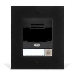 2N® IP Solo with camera - black, flush mount (includes flush mount frame, must be together with 9155017)