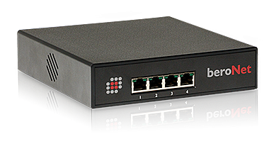 2 BRI/S0 and 2 FXS Small Business Line Gateway – non-modular, incl. 1x BFBridge