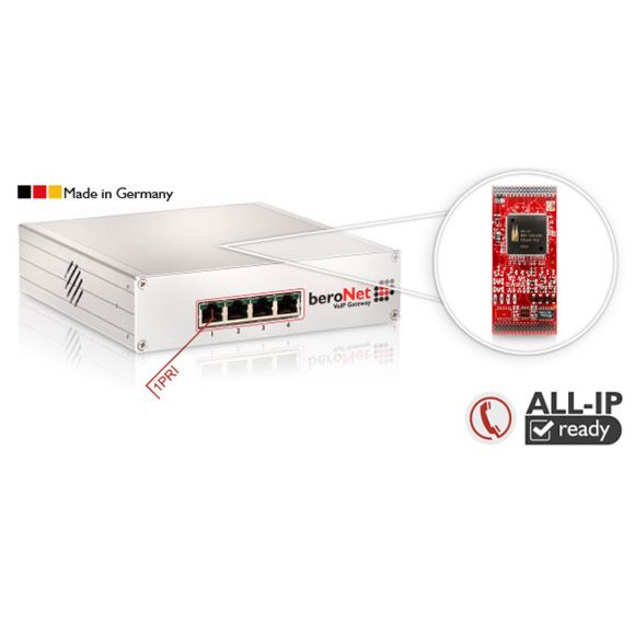 1 PRI E1 modular Gateway – expandable with one additional Module - fractional E1 (16 concurrent channels)