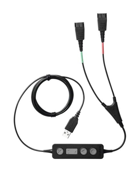 Jabra LINK 265, USB Y-training cable for corded QD headsets