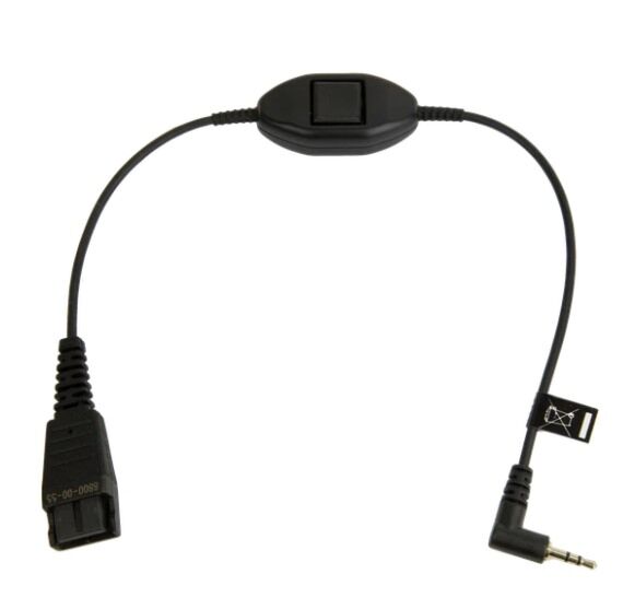 Jabra QD-2,5mm jack PTT (straight)