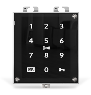 2N® Access Unit 2.0 Touch keypad & RFID - 125kHz, 13.56MHz, NFC, PICard compatible