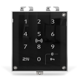 2N® Access Unit 2.0 Touch keypad & Bluetooth & RFID - 125kHz, 13.56MHz, NFC, PICard compatible