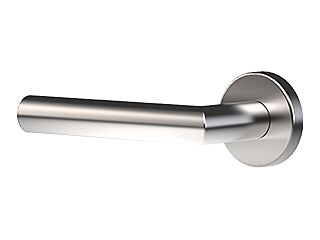 2N Fortis mechanical door handle for doors with DR 2 + 3 (LEFT), L-shaped door handle, indoor use. The electronic door handle for the other side and the handle pin must be ordered separately.