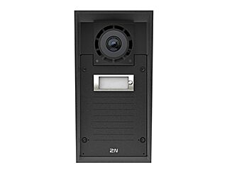 [9151301c] 2N IP Force vandal-resistant outdoor unit with a camera with 2560 x 1920 resolution with night vision, 1 push button, dual 10 W speaker, PoE+ / 12 VDC.