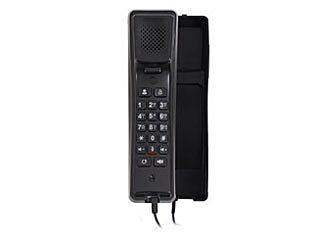 2N, IP Handset in black color, economical indoor station for 2N (video) intercoms, bidirectional audio, door release button, incl. desk stand / wall mounting, PoE / 5 V