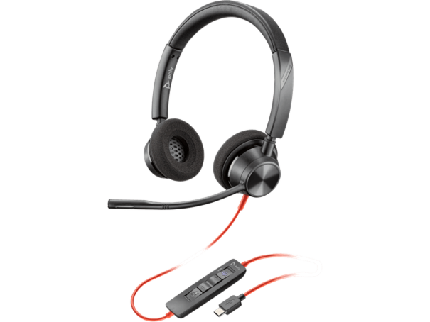 POLY BLACKWIRE 3320 STEREO -M TEAMS USB-C HS +USB-C/A